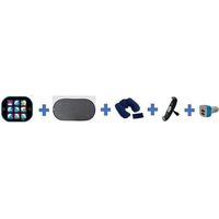 Pack voiture été - HTC EQUIPEMENT - Départ en vacances - Inclu : pare-soleil, coussin nuque, support tablette