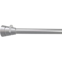 Tringle à rideau entre murs, à pression, 150 à 250cm, nickel givre