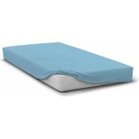 home-linge-passion Spannbettlaken Uni Himmelblau 180x200 cm