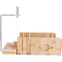 Coupe-savon réglable en bambou pour savons artisanaux DIY