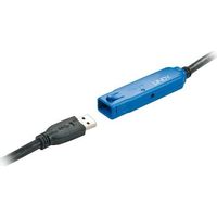 LINDY USB-Kabel USB 3.2 Gen1 USB-A Stecker, USB-A Buchse 10.00 m Schwarz 43157