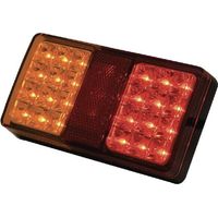 Luz trasera LED'rectangular 12/24 V. rojo/marr贸n/amarillo atornillable 158 x 27 x 80 mm 24 LED UNIVERSAL LA26002AR4