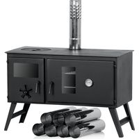 CampFeuer Zeltofen 28,5 x 58,5 x 260 cm Zeltheizung, Holzofen für Camping