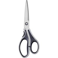 Ciseaux - CISEAUX INITIAL - 21 cm - Anneaux asymétriques - Bouts pointus - Bi-matière