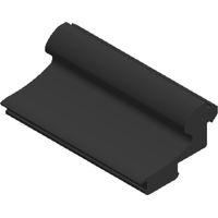 Dichtung AL-EPDM-B, Glasstärke 8, 10 und 12 mm, Kunststoff schwarz