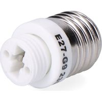 Convertitore da E27 a G9, da 2 a 230 V, bianco, ø29 x 50 mm (confezionato in termoretraibile)