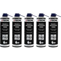TECPO Vergaser- und Drosselklappenreiniger 5x 500ml Lösemittel AGR Ventil Reiniger Carburetor Cleaner Einspritzdüsen Düsenreiniger Ansaugreiniger
