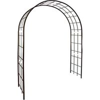 Louis 3006-Arco per Piante Rampicanti, in Metallo, in Ferro Anticato, 180 X 50 X 250 Cm