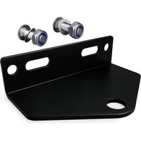 Universelle Anhängerkupplung für Rasenmäher mit Nullradius, 12,7 cm, hochfester Stahl - Montagematerial inklusive (Schwarz)