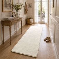 Vounot – Tapis shaggy antidérapant 60x180cm – Ultra doux 10mm – Sous-tapis PVC inclus – Lavable en machine à 30°C – Certifié OEKO-TEX