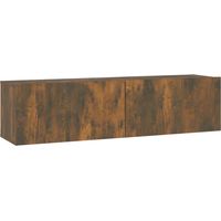 Pensile TV rovere affumicato 120 x 30 x 30 cm multistrato marrone 020024280