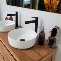 Mitigeur de lavabo cascade noir, Vito
