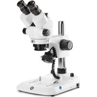 Stéréomicroscope trinoculaire StereoBlue - 0,7x à 4,5x - Statif à colonne