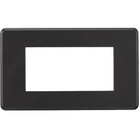 ETTROIT AN87407 4P Slim Thin Plate Moon Series, dunkle Stahlfarbe, kompatibel mit Bticino Axolute Air