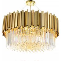 Chandelier Toolight APP601-C Crystal Gold 4-light points E14 38x38x13,5cm