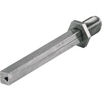 Hoppe – Pointe de profil VK FDW 4-KT.8x100mm – Fer zingué – Divisée M12x1,25 – Pour fixation dans béton armé