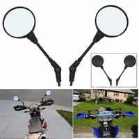 Paar universelle, klappbare Motorrad-Seitenrückspiegel 10 mm für Kawasaki KLX250