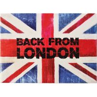 Petit magnet métallique Londres