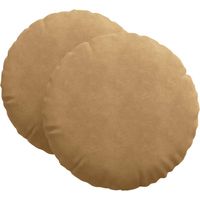 Maison Exclusive - Sitzkissen 2 pcs Braun Ø60 x 21 cm Samt