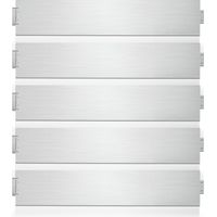 Wolketon Rasenkante Wegbegrenzung Beeteinfasung Garteneinfassung Zaun Mähkante Silber 100x15cm 30m