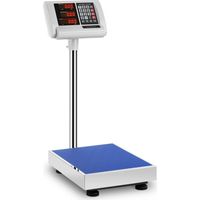 Plattformwaage für Lagerhallen, 30 x 40 cm, Netzteil + Batterie, 100 kg / 10 g