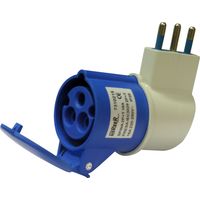 Reer ADATTATORE INDUSTRIALE CEE spina civile/presa industriale 2P+T 10.00 pz