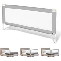 Wolketon 3X Barrière de Sécurité Enfant Lit Barrière de lit pour enfant barrière de sécurité pour lit enfant barrière de protection de lit - 1x180cm+2x200cm