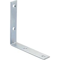 LASTRINA ANGOLARE CON 4 FORI - IN ACCIAIO ZINCATO CON SPESSORE 5MM - 140x140x20MM