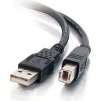 C2G - USB Kabel (Schwarz, USB A, USB B, Stecker/Stecker, Schwarz)