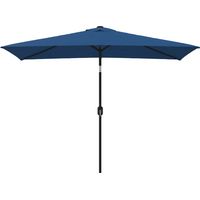 Garden Parasol with Metal Pole 300x200 cm Azure vidaXL