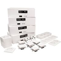 Set d'interrupteurs et prises MCPOWER Flair "Maison individuelle", 95 pièces, blanc