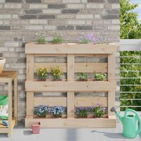 vidaXL Caisses à fleurs pour palettes Euro 24 pcs Marron