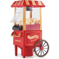 haeger Máquina de palomitas retro roja 1200 W vintage