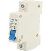 Disjoncteur Miniature 1P, Disjoncteur Miniature DIN, Petit Disjoncteur 20A, Disjoncteur à Montage sur Rail, Disjoncteur Miniature 20A, Interrupteur de Protection contre les