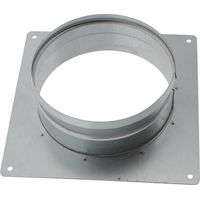 Vents – Flange murale Ø 125mm – Réducteur et manchon VMC – Connexion gaine ventilation alu, PVC – Installation facile avec trous pré-percés
