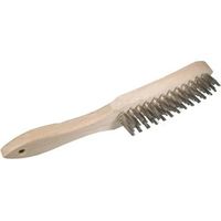 Dronco Handbürste Holz 4 Reihen Inox 295 mm