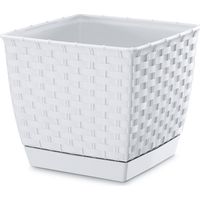 Vaso quadrato Ratolla - bianco - PP-DRLK220B