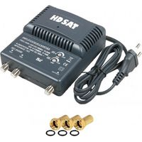 HDSAT amplificateur TNT 2 sorties Gain 25dB + 3 Fiches F