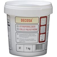 Decosa Styroporkleber, weiß, Eimer à 1 kg - 2 Eimer