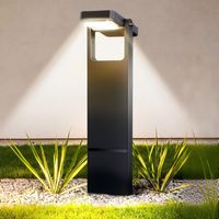 Lot de 8 Balises Solaires Extérieures 150 Lumens - Lampe d'Allée Orientable 360°, Panneau en Verre Trempé, Étanche IP65