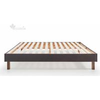 Base Tapizada Gris Con Patas Medidas 150x190 Base francesa Descansin Lujo a tu Alcance