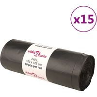 150 sacs-poubelle noirs de 240 litres