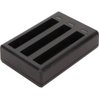 Chargeur de batterie pour caméra d'action Insta 360 X3 à 3 emplacements avec câble de charge USB-C et 3 batteries de rechange