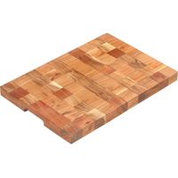 vidaXL Planche à découper 50x34x3,8 cm Bois d'acacia massif