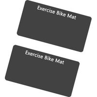 Lot de 2 tapis de course elliptiques antidérapants pour vélo d'appartement, protection du sol, réduction du bruit, tapis de course elliptique