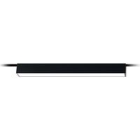 Plafonnier LED 24W noir 1132x27x29mm 3000K 1868lm pour rail 48V DC FORTYEIGHT dimmable Dali IP20 Logico30 Targetti