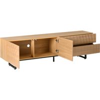Meuble moderne pour le montage de téléviseurs : étagère pour téléviseurs, panneau de montage pour téléviseurs. Design unique, texture 3D. Dimensions : 180 x 38 x 51,5 cm (longueur x largeur x hauteur