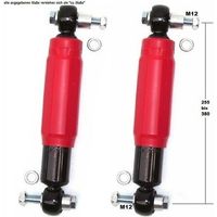 2 x Achsstoßdämpfer A27514 Anhängerstoßdämpfer 2000/4000kg QUADRA ROT Knott Alko
