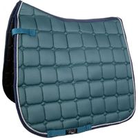 Sottosella inglese con imbottitura a quadri modello Madrid da salto o da dressage: Dressage, nero 9100