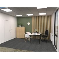 Bureau individuel réglable en hauteur profondeur 80 cm Producteo